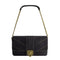 DENIM BRASS HARDWARE FLAP