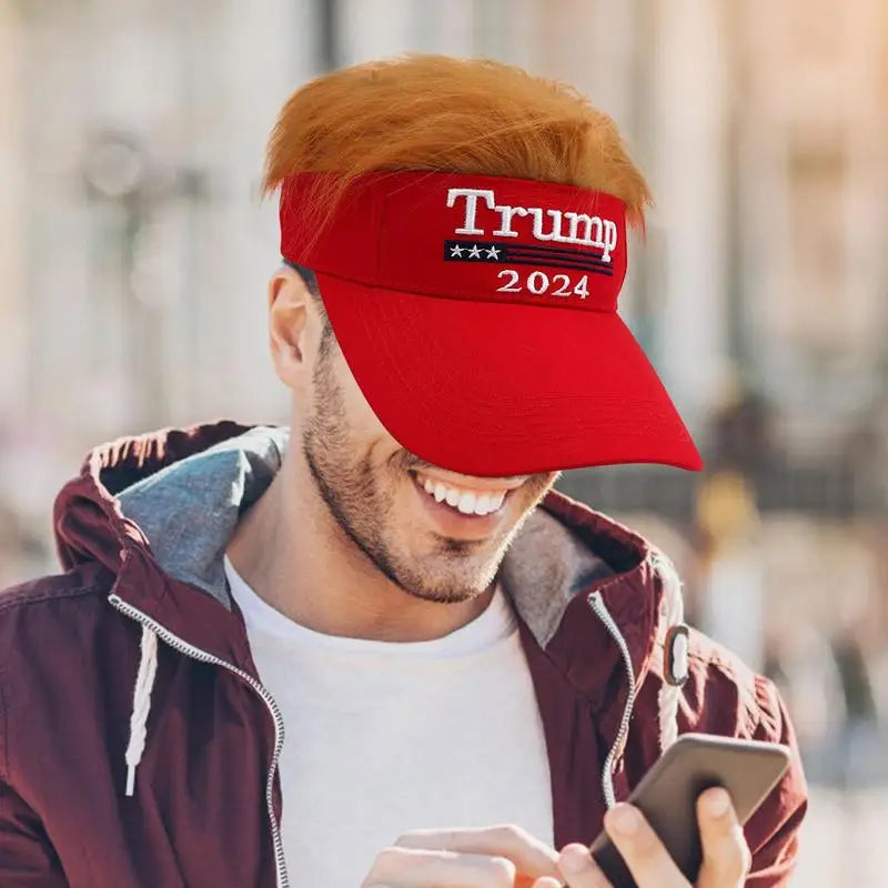 Trump Hats 2024 Visor Donald Trump Baseball Hat Funny Outdoor Sports Fishing Hat 2024 Support for Donald Trump Baseball Hat