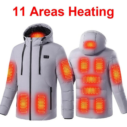 11 Areas Heated Jacket Vest Men Electric Heating Vest Usb Heated Jacket Heated Vest Women Heated Bodywarmer Heated down Jacket