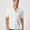 Manfinity Vacaylife Men Cotton Solid Textured Button Front Shirt