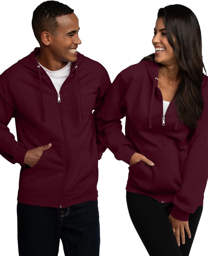 Men'S Eversoft Fleece Hoodies, Moisture Wicking & Breathable, Full Zip Hooded Sweatshirt