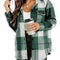 Flannel Shirts for Women Plaid Jackets Long Sleeve Shackets Womens Button down Coats Warm Blouses