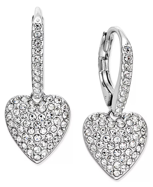 Pavã© Heart Drop Earrings, Created for Macy'S